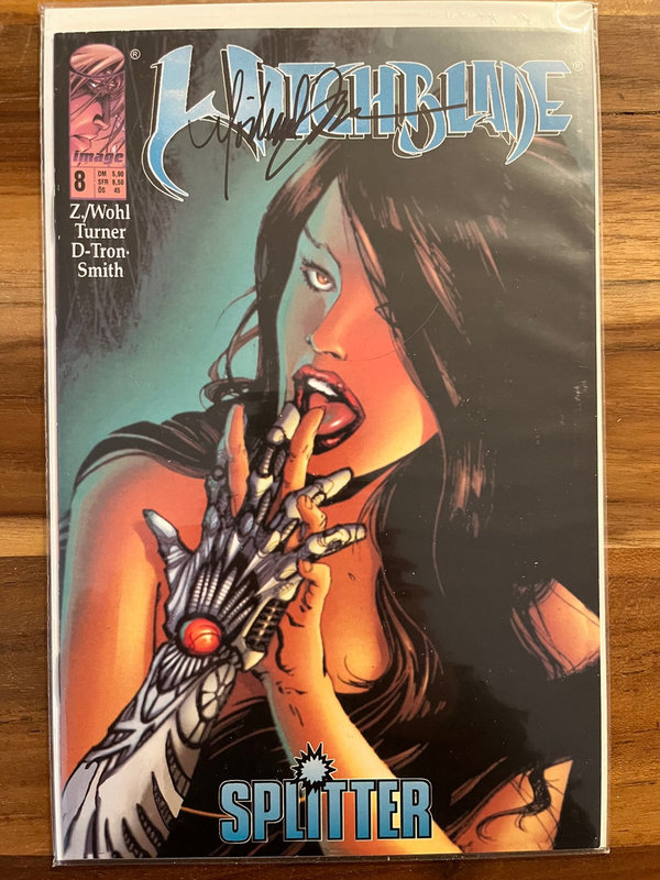 Witchblade #8 SPLITTER variant cover SIGNED by Michael Turner